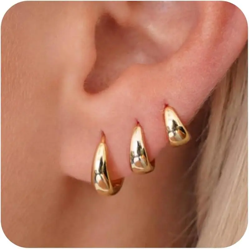 Gold-Chunky Hoop
