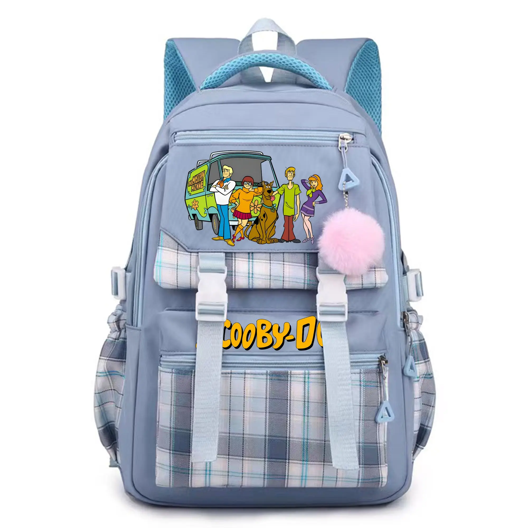 Viral TikTok Scooby-Doo Anime Backpack 2025! Full-Print Design + 17" Laptop Compartment  Waterproof & 3 Quick-Access Pockets for School/Con/Travel