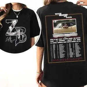 ZB With Heaven on Tour 2026 T-Shirt,Hoodie, ZB Western Bull Skull Shirt, ZB Country Music, Concert Outfit, Gift For Fan I8U GO3 FRW