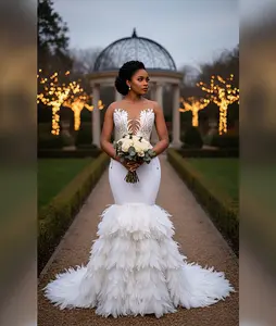 Snowflake Feather Gown