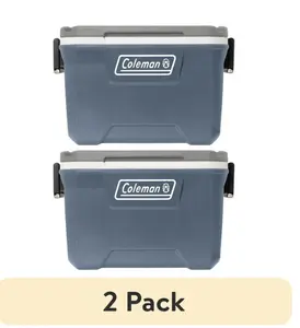 (2 pack) Coleman 52 qt Hard Sized Cooler / Ice Chest, 316 Series, Lakeside Blue