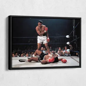 Muhammad Ali Vs Sonny Liston Poster Phantom Punch Hand Made Posters  Print Wall Art Home Decor