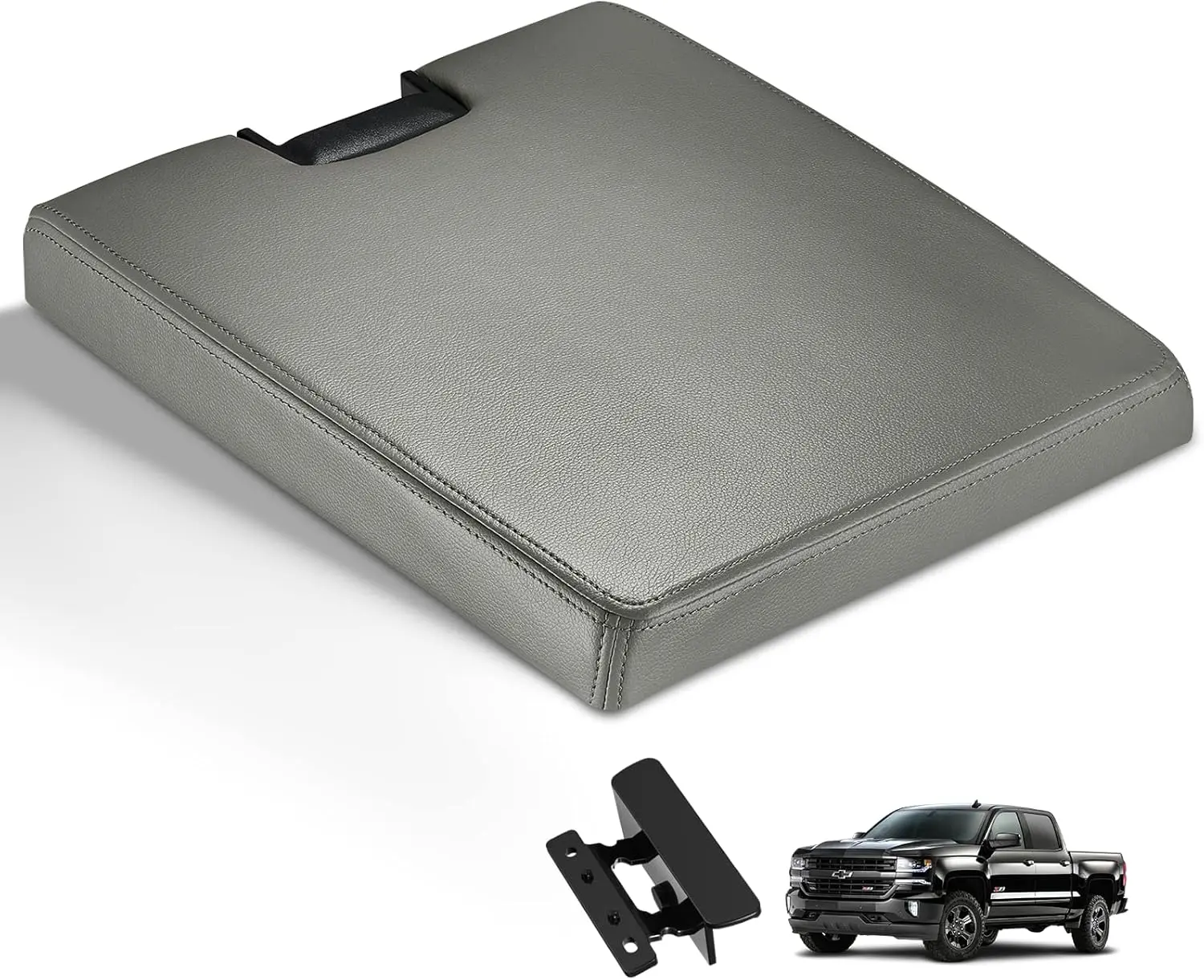 Center Console Lid Replacement Kit Compatible with Chevy Avalanche, Silverado, Suburban, Tahoe & GMC Sierra, Yukon – Replaces 924-835, 20864151, 20864153, 20864154