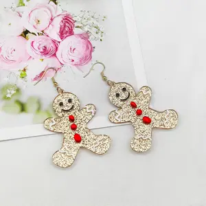 Gingerbread Earrings for Women Christmas Earrings Dangle Holiday Earrings Christmas Jewelry