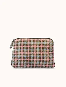 PLAID QUILTED POUCH BY EPICE