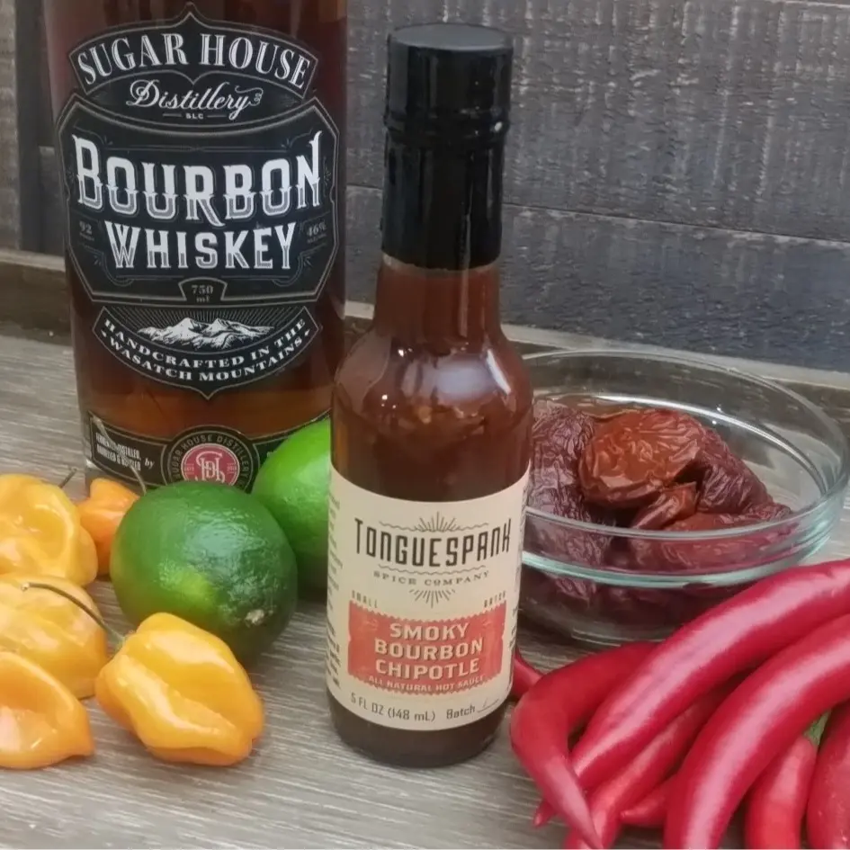 Tonguespank Smoky Bourbon Hot Sauce Flavor Spicy