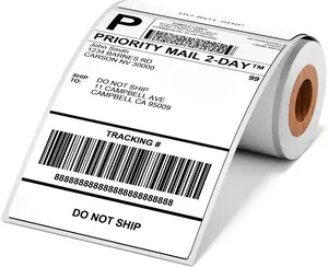 4x6 Thermal Labels, Shipping Address Label (Pack of 100 4x6 Roll Labels) - Compatible with JADENS, , Rollo, Zebra,  and Other Thermal Printers