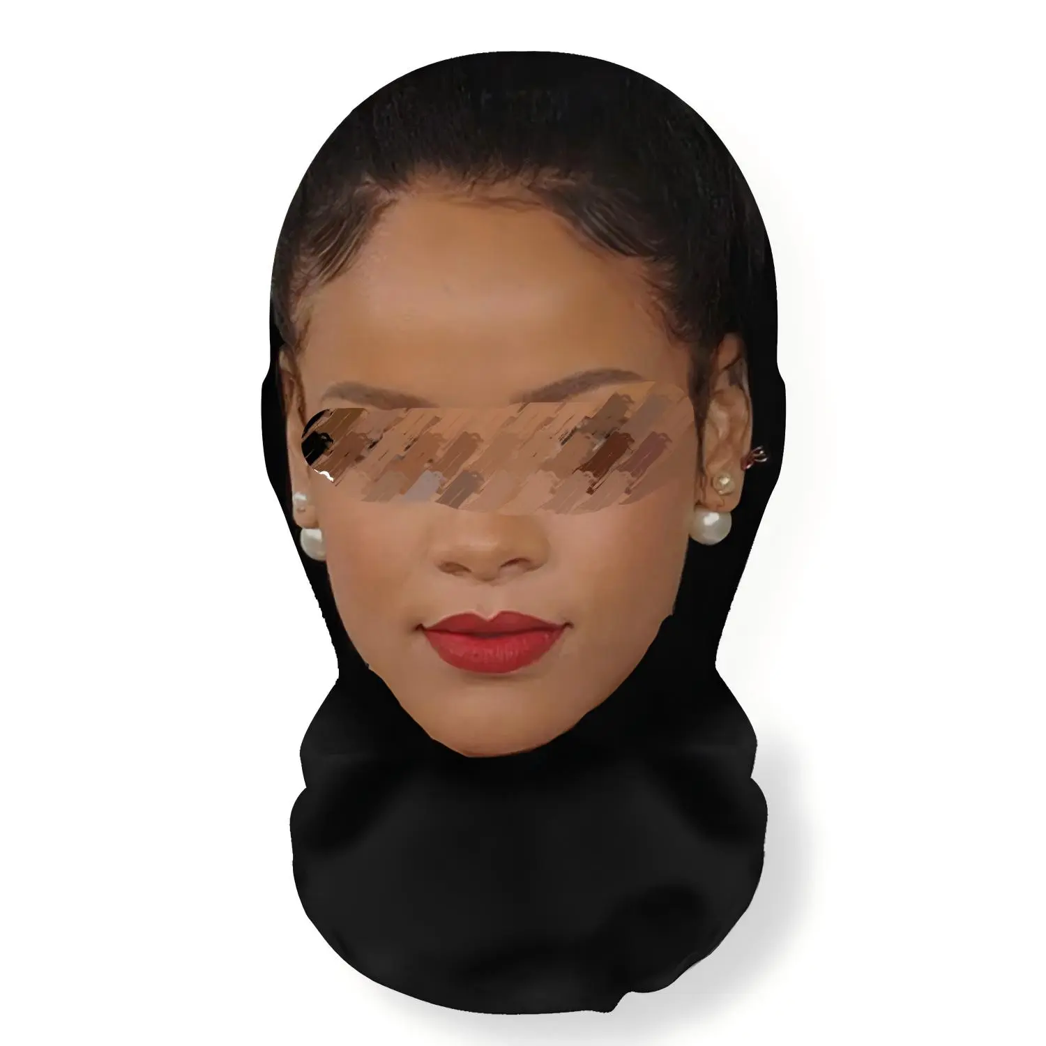 3D Mesh Realistic Celebrity Full Cover Mask & Headpiece - Lightweight, Adjustable, Ultra-Fine Fiber, Super-Stretch Fit, Breathable, Optical Illusion Cosplay Prop - Halloween, Birthday, New Years Eve Ceremony Festive Party Accessory