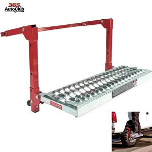 Heavy Duty Truck SUV Semi Tire Step 647596EC, 300 lb Capacity Non-Slip Steel Surface, Adjustable for Tires Up to 13" Wide, Foldable for Easy Storage Automotive Access Step Accessories