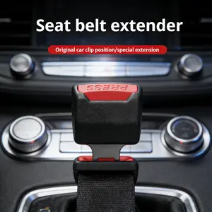 Universal Car Seat Belt Buckle Holder and Booster Clip Durable Material Anti Noise Device for Most Models Easy Rear Seat Access Vehicle Parts