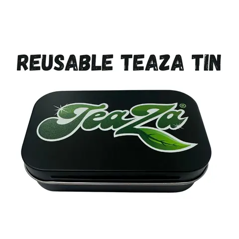 TeaZa Energy Reusable Tin For Perfect On The Go Storage