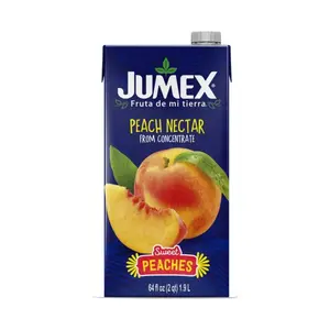 2x Jumex Peach Nectar - Authentic Fruit Juice Drink Beverage Refreshing Sweet Liquid Gold Traditional Mexican Nectar Gourmet Breakfast Smoothie Mixer Bulk Pack Bundle Wholesale Supply Pantry Stock Natural Flavor 64oz 2ct 128oz Total