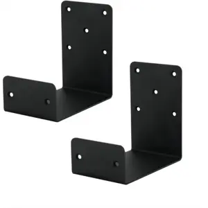 Heavy Duty Mantel Brackets,Floating Shelf Fireplace Bracket,U-Shaped Beam-Style Mantel Support(2 Packs). (6x6x4)