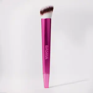 BASMA The Complexion Brush - Blend and Buff Foundation, Concealer, Contour, Bronzer & Blush with this Ultra-Soft, Vegan Brush for a Streak-Free Finish