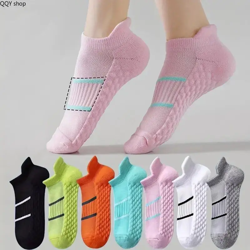 7 Pairs Women Solid Color Ankle Socks, Casual Stylish Short Sports Socks, Soft Breathable Daily Socks with Reinforced Heel, Elastic Non-slip Comfortable Casual Footwear for Running, Gym Workout, Outdoor Activity & Daily Casual Wear