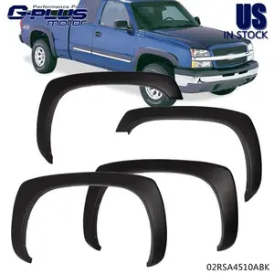 Wheel Fender Flares Fit For GMC Sierra Chevy Silverado 99-07 Matte Factory Style Wheel Fender Flares Fit For GMC Sierra Chevy Silverado 99-07 Matte Factory Style