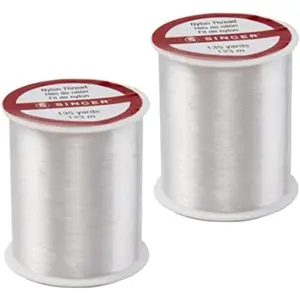 00260 Clear Invisible Nylon Thread, 135-Yard 2 Pack Total 270-yards