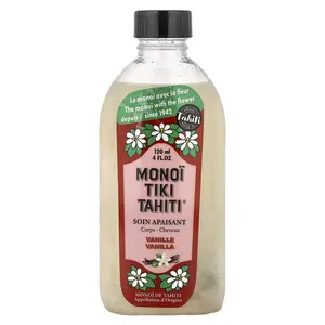 Monoi Tiare Tahiti Monoi Tiki Tahiti®, Coconut Oil, Vanilla, 4 fl oz (120 ml)