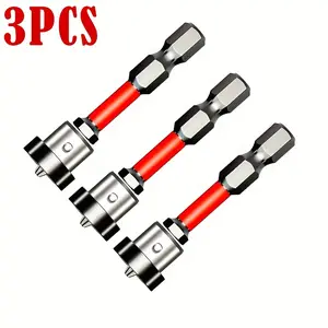 3pc Drywall Screw Setter, Magnetic Positioning Screwdriver Bits ,  Hex Shank Drywall Screw Bit, Plasterboard Screws Locating Batch Head Drilling Tools ，tool set giftsforhim christmasgiftideas shopblackfriday