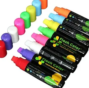 10MM  Tips Liquid Chalk Markers, Eraseable Vibrant Colors,  Friendly, Use On Windows/Mirrors/LED Writing Board/Whiteboard/Chalkboard Labels - 8 Pack