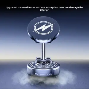 Desktop Car Phone Holder Mount Rotating Vacuum Suction Magnetic Wireless Charging Portable for Phones lurvia case