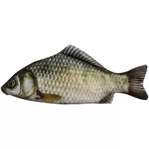 Realistic Fish Shaped Pencil Case, Durable Polyester Fiber, Ideal for Daily Office Supplies, Fun Halloween Christmas Gift