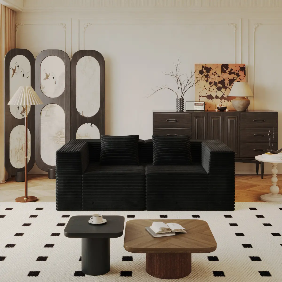 Modular Sectional Couches for Living Room with Deep Seat, L-Shape Cloud Sofa Couch, High Density Memory Foam, Boneless Upholstered Couches, Easy Assembly