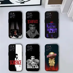 Scarface 1983 Film Phone Case For iPhone 17 Air 16 15 14 13 12 Pro Max Plus Soft Black Cover