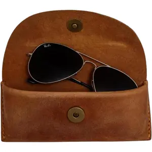 Leather Sunglasses Case  Eyeglass Case Soft Glasses Pouch Reading Glasses Case for Men & Women