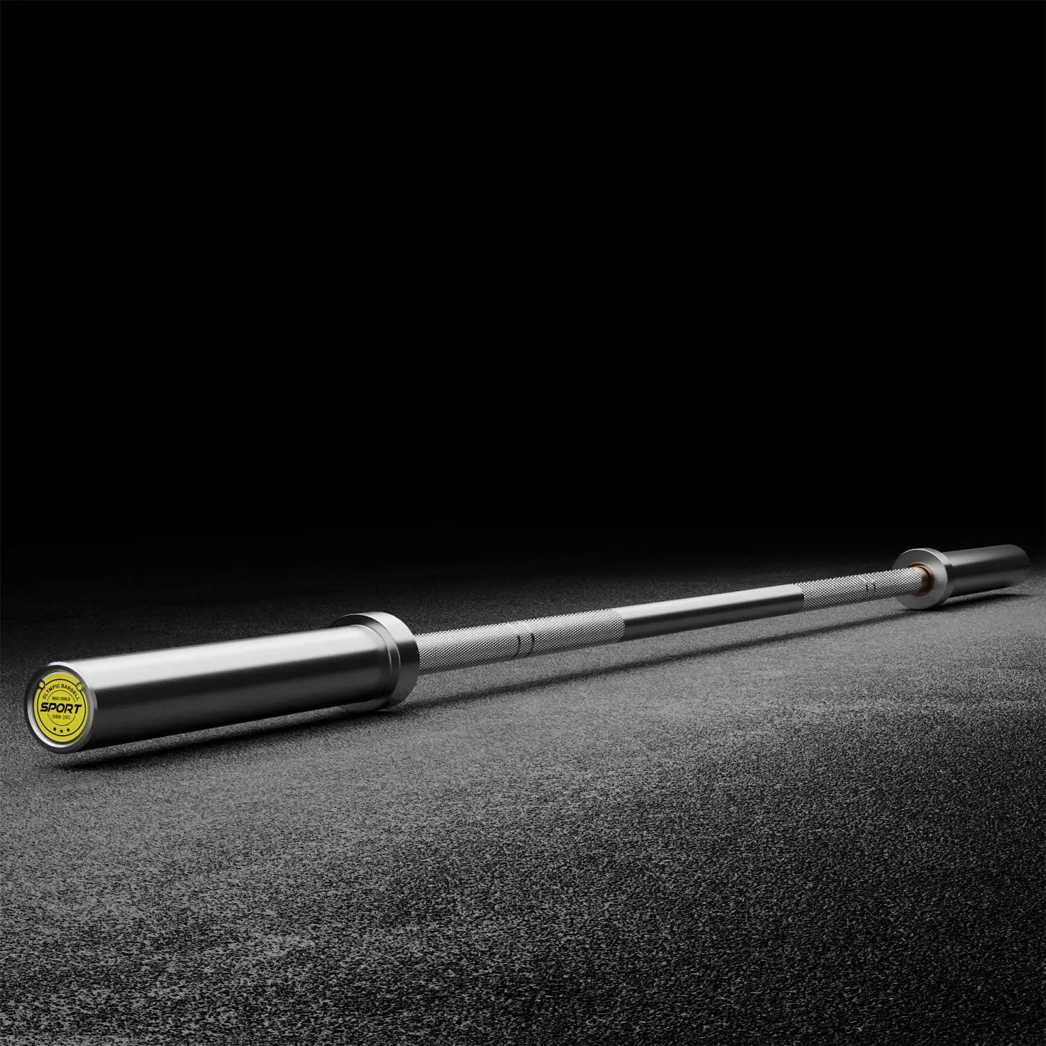 GARVEE 7Ft Olympic Barbell Bar - 45LB Weight Lifting Bar with 1000LB Capacity, 28Mm Grip, Hard Chrome Finish for Powerlifting & Cross Training, Fits 2" Plates for Home Gym,Chrome