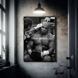 Black Mike Tyson Poster Hypebeast Wall Art Boxing Poster Decor Print Room Prop