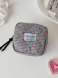 High-Value Cherry Lipstick Bag, Portable Sanitary Napkin Storage Pouch, Travel Mini Earphone Case, Headphone Storage, Student Essential Organizer, Earbuds Gift, Headphone For Travel