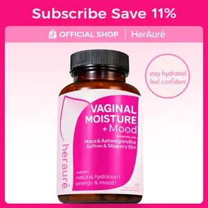 HerAuré Moisture & Moodbooster for Women | Ashwagandha, Saffron, Maca & Sea Moss | Stress Relief, Energy, Bliss, Relaxation, 30 Servings, beach essentials, Deals For You Days