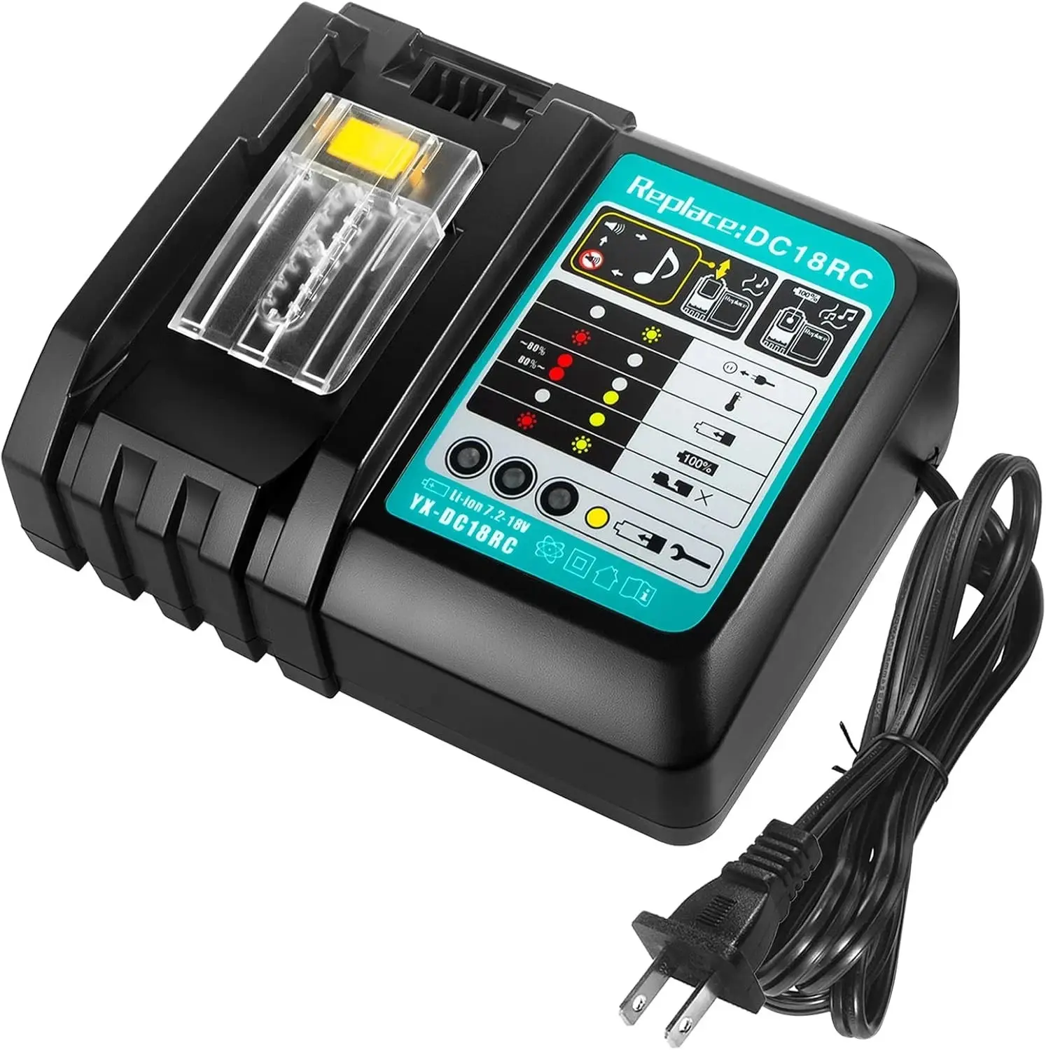18V 3.0A Rapid Li-Ion Charger DC18RC for Makita 14.4-18V Lithium battery BL1830 BL1815 18V 3.0A Rapid Li-Ion Charger DC18RC for Makita 14.4-18V Lithium battery BL1830 BL1815