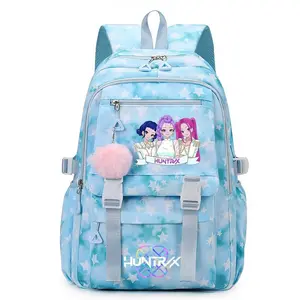 2026 New Kpop Demon Hunters Movie Print Backpack Campus School Bag