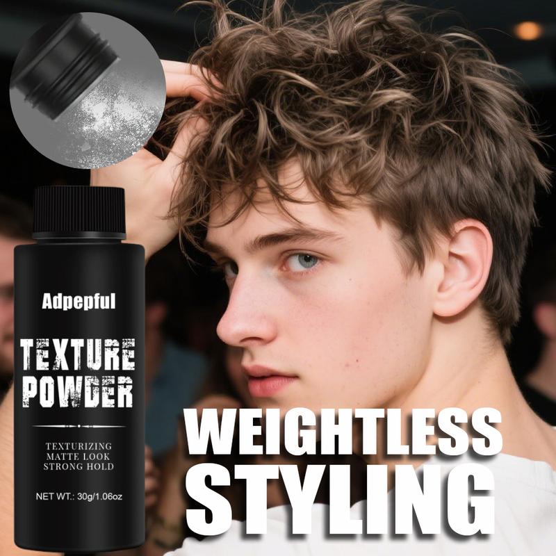 Adpepful Men’s Volumizing Powder – Lightweight & Oil-Control for Natural, Textured Hairstyles | Quick Fix for Flat, Lifeless Hair | Long-Lasting Hold & Volume | Ideal for Oily Hair Rescue