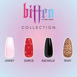 Red Aspen Bitten Press On Nail Collection