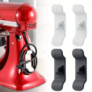 4pcs BPA-Free Adhesive Cable Organizer for Home Supplies - Easy-Install Cable Wrap, Holder for Daily Use with Blender, Coffee Makers, Rice Cookers