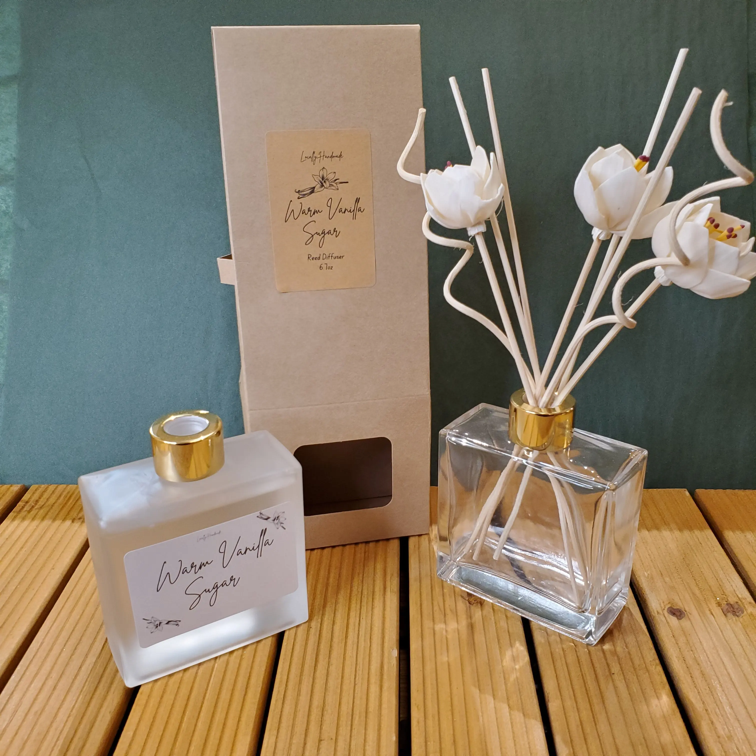 Warm Vanilla Sugar- Bamboo Flower Reed Diffuser