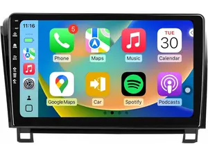 Car Radio Stereo for Toyota Tundra 07-13 Sequoia 08-18, Android 13 upgrade/10inch QLED IPS Touch Screen/Wireless Carplay/Android Auto/Bluetooth/GPS Navigation/WiFi/5G/HD Rearview Camera/SWC/FM