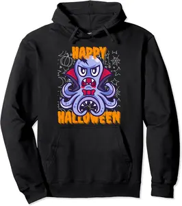 Happy Halloween Vampire Ghost Monsters Skeleton Boy Girl Pullover Hoodie - Kendrakie Shop 60B0BK4N3Y9W
