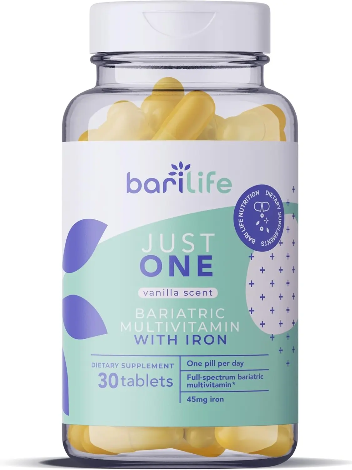 Just One - Once Daily Bariatric Multivitamin with Iron 30 Tablets