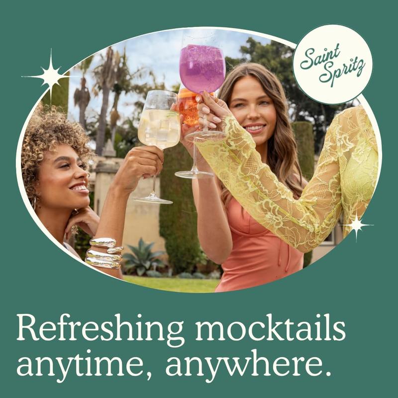 Saint Spritz Virgins (12-Pack) | Italian Non Alcoholic Spritz Cans | Amalfi, Sicily & Hugo Flavors | Sparkling Mocktail Aperitif Sampler | Premium Non Alcoholic Drinks & Spirits