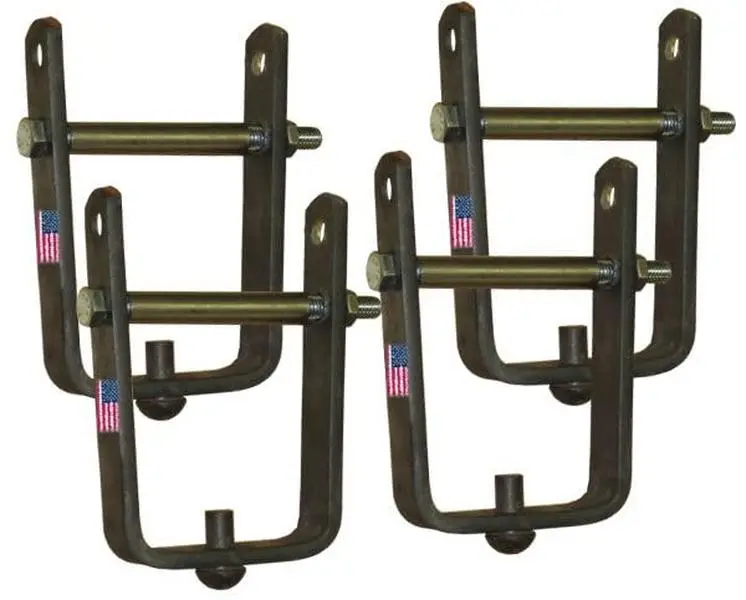 BILLET4X4 U.S. Made 2 inch Wide MEGA-Duty Axle Leaf Spring Rebound Clamps - Set of Four (4) (4x4 Vehicles)