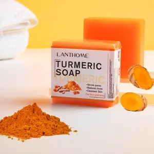 Natural Turmeric Soap Bar For Face & Body,Turmeric Skin Soap Wash For Dark Spot, Intimate Areas, UnderarmsTurmeric Face Soap Reduces Acne & Skin Body Care Body Wash , Gentle Cleanser