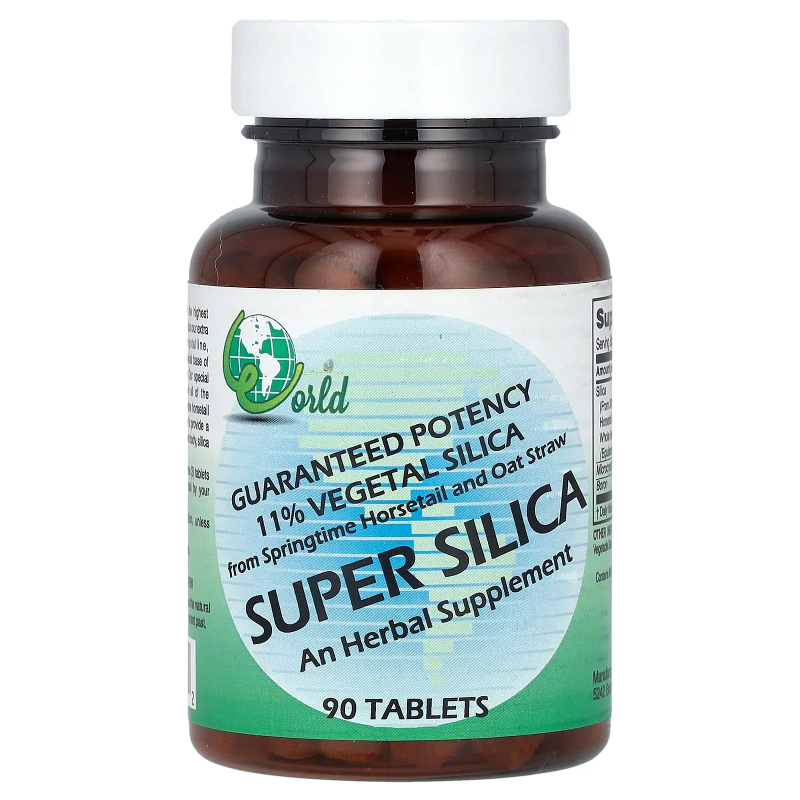 World Organic Super Silica, 90 Tablets