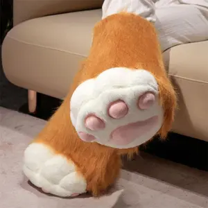 1Pc Animal Paw Glove Boot Plush Furry Paw Shoe Fuzzy Cat Paw Glove Cosplay Accessories For Costume Parties Animal Theme Parties