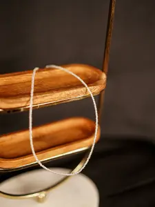 Natural White Spinel Necklace 20 Inch With Sterling Silver Clasp, Fashionable Luxury Jewelry for Women & Girls As Gift