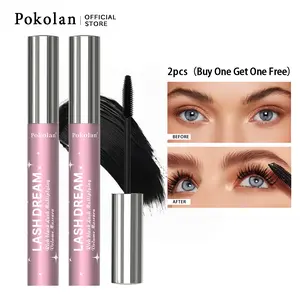 Buy one Get Two, Pokolan 2PCS mascara lash Lengthening, waterproof, Volume, long-lasting Eyelash Eye Makeup mascara Cosmetic Gift mascara
