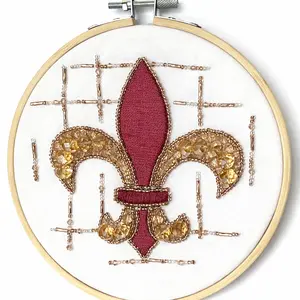 Fleur de Lis Bead Embroidery Kit